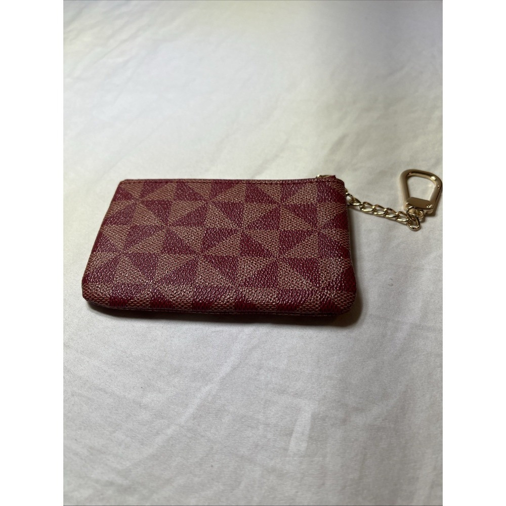 Leather Coin Purse for Women with KeyChain Small Zipper
